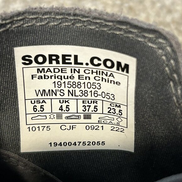 Sorel bootie wedge gray 10175 Evie II Chelsea Bootie size 6.5 - Picture 5 of 5